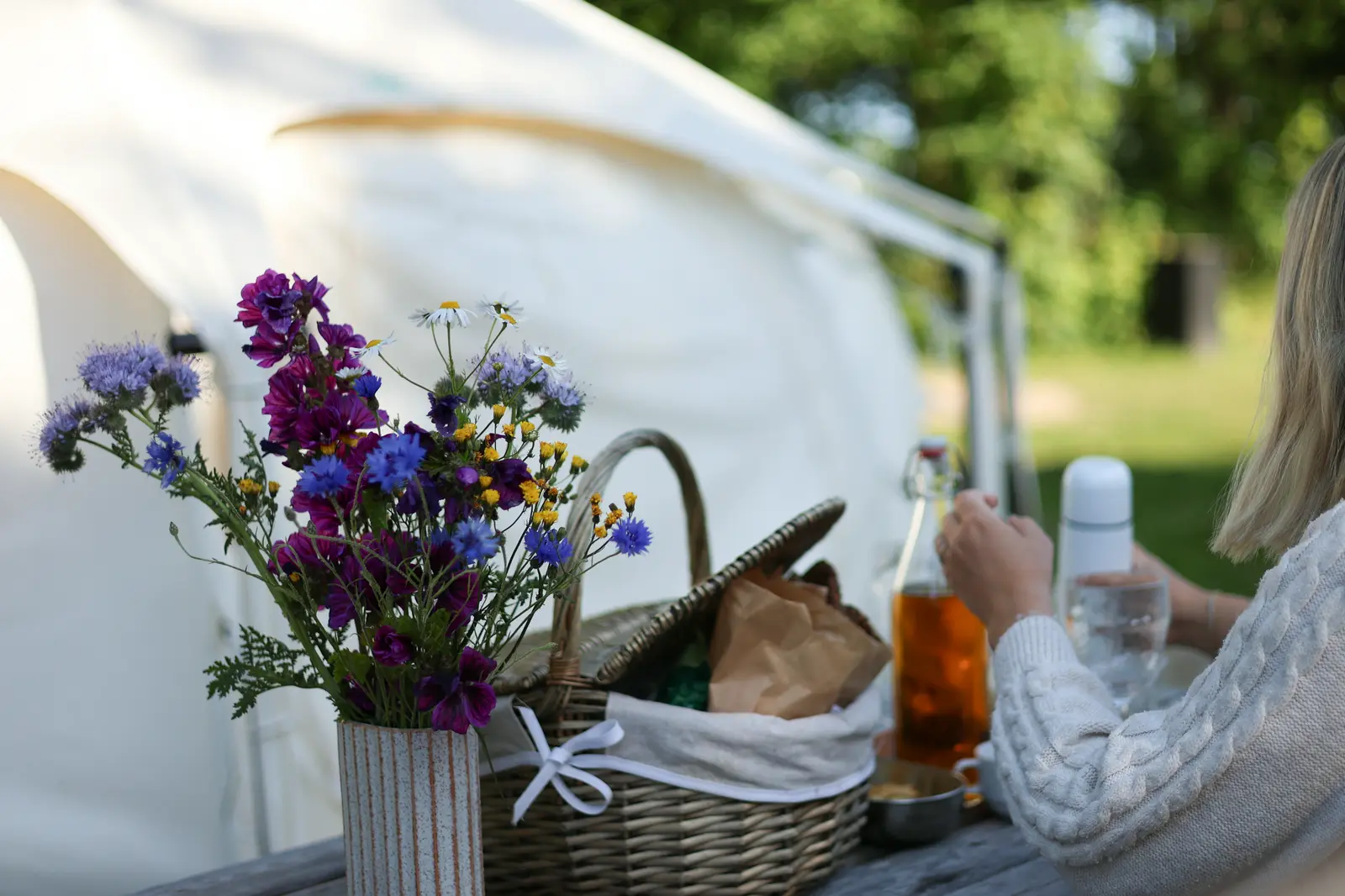 Glampingtelt på solskinsøen Endelave