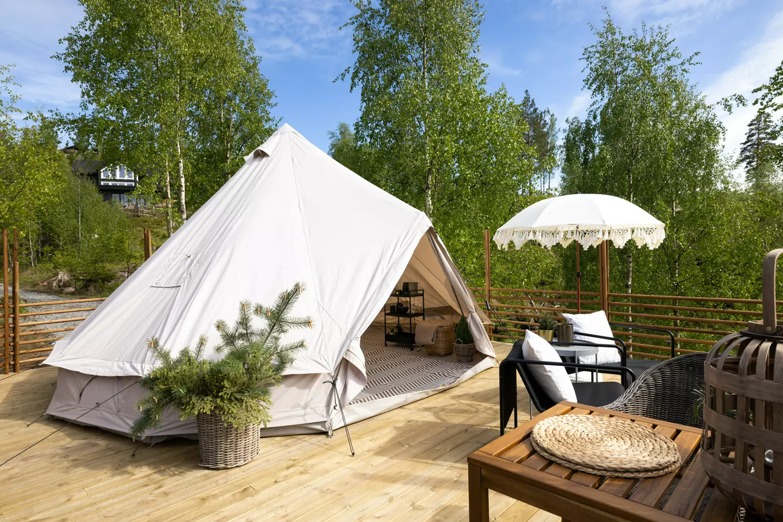 Mjøsli Glampingtelt 3 - 30 min fra OSL - utsikt - WiFi - badstu