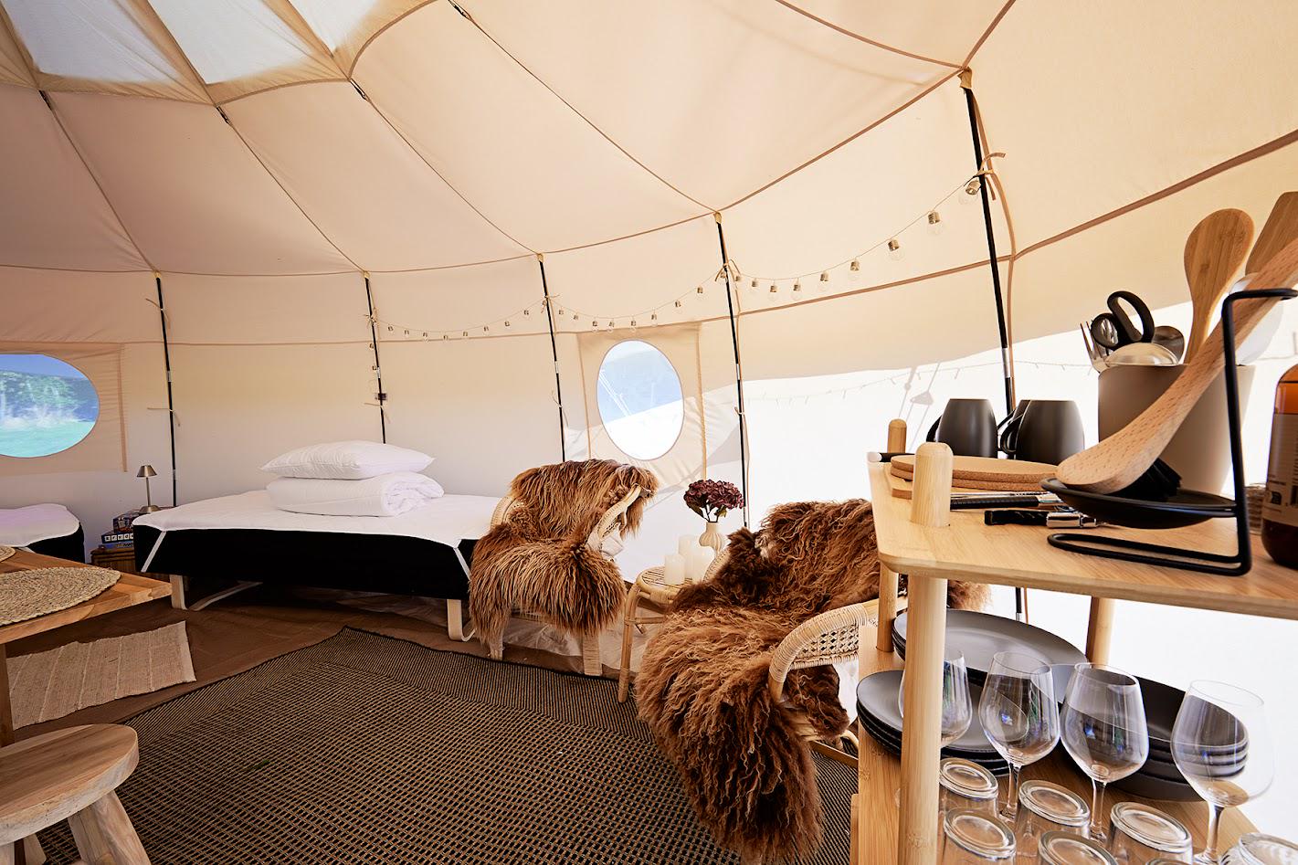 Naturglamping hos besøgs