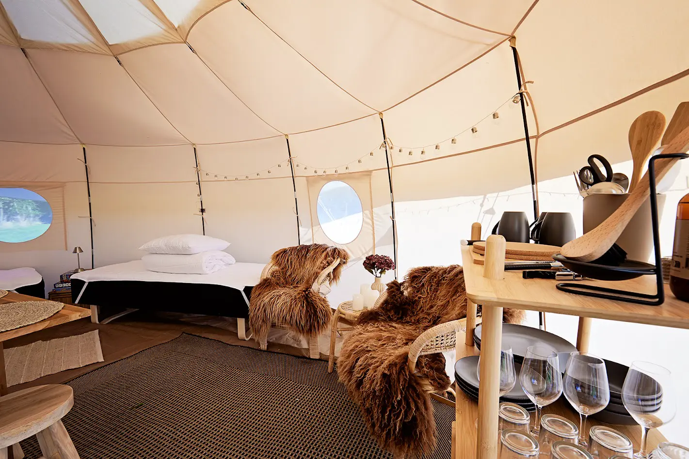 Naturglamping hos besøgsgården -Vetters heste & uldtotter for hele familien.