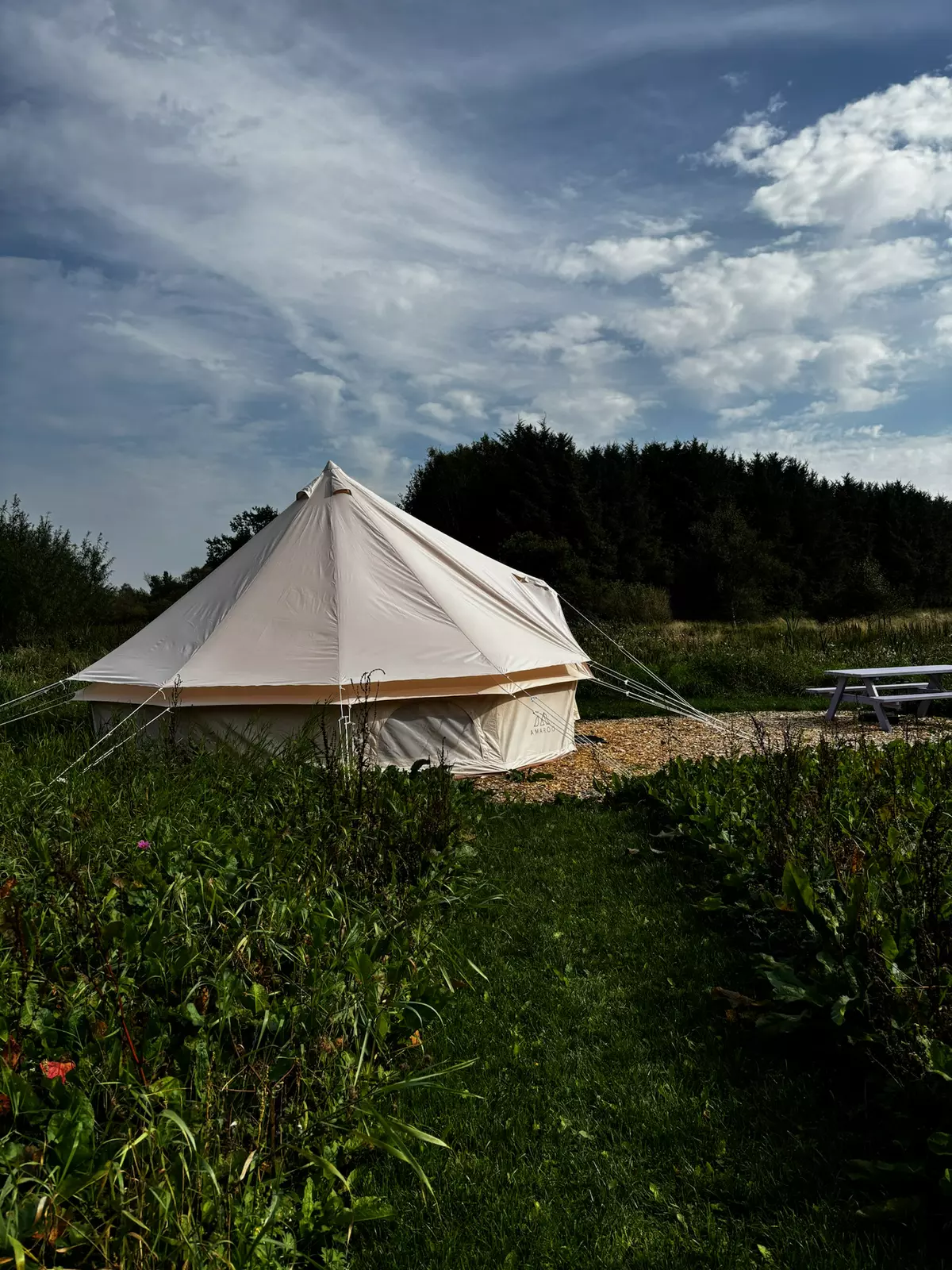 Wellness glamping  for 2 personer - lavendelmarken