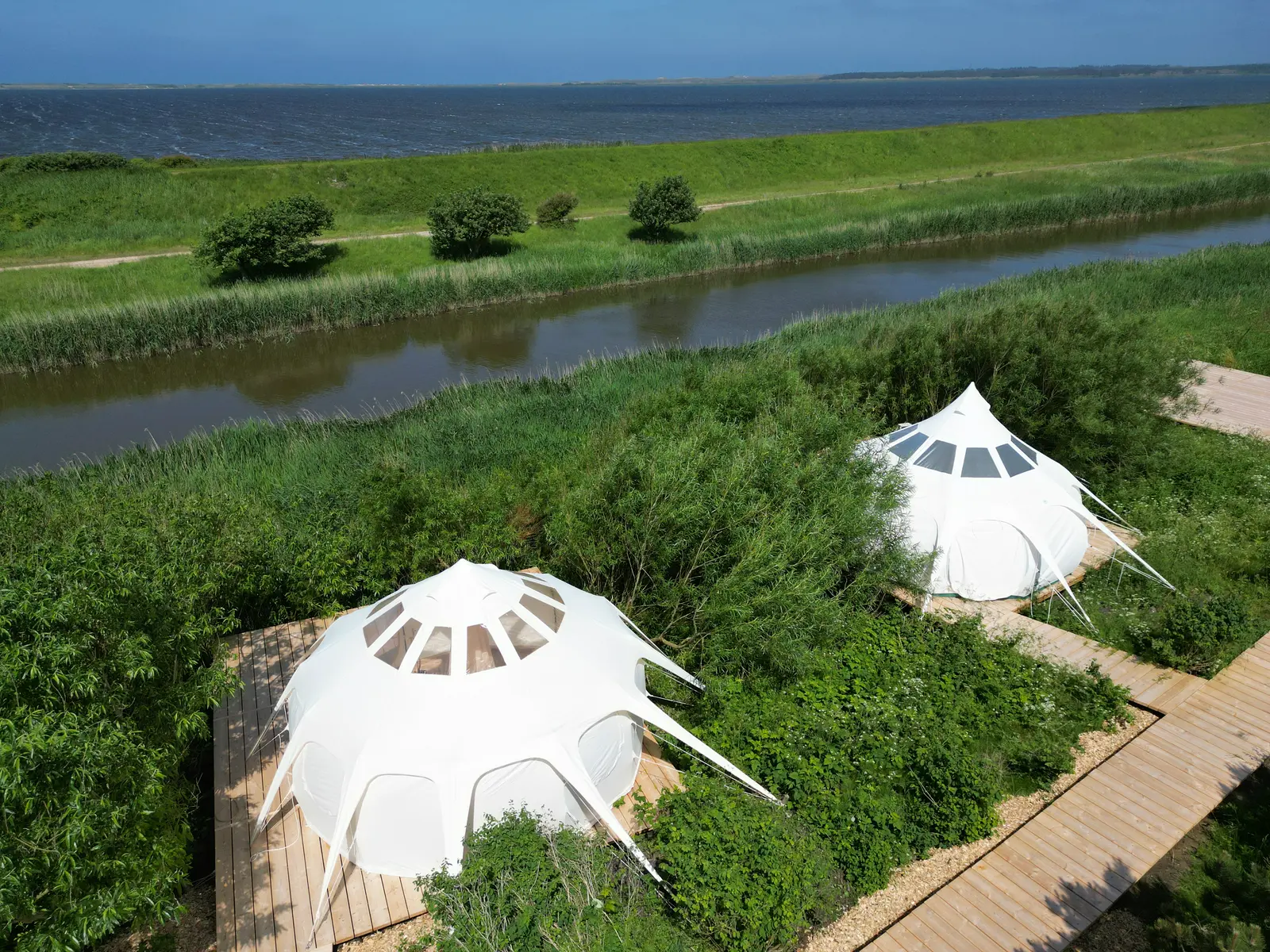 Agger Glamping ved Nationalpark Thy - Vildmarksbad, sauna og vandsportsaktiviteter