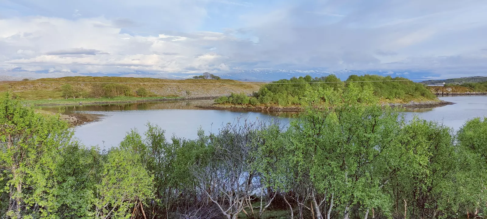 Åsside mot havet med fantastisk padlelandskap.