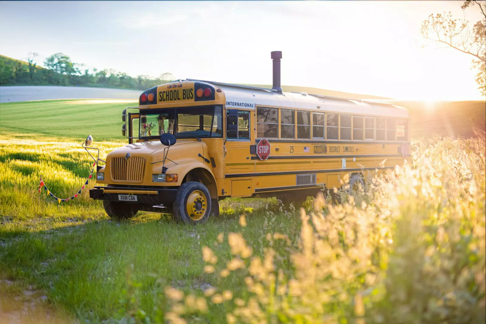 Skoolie Stays - American School Bus Glamping