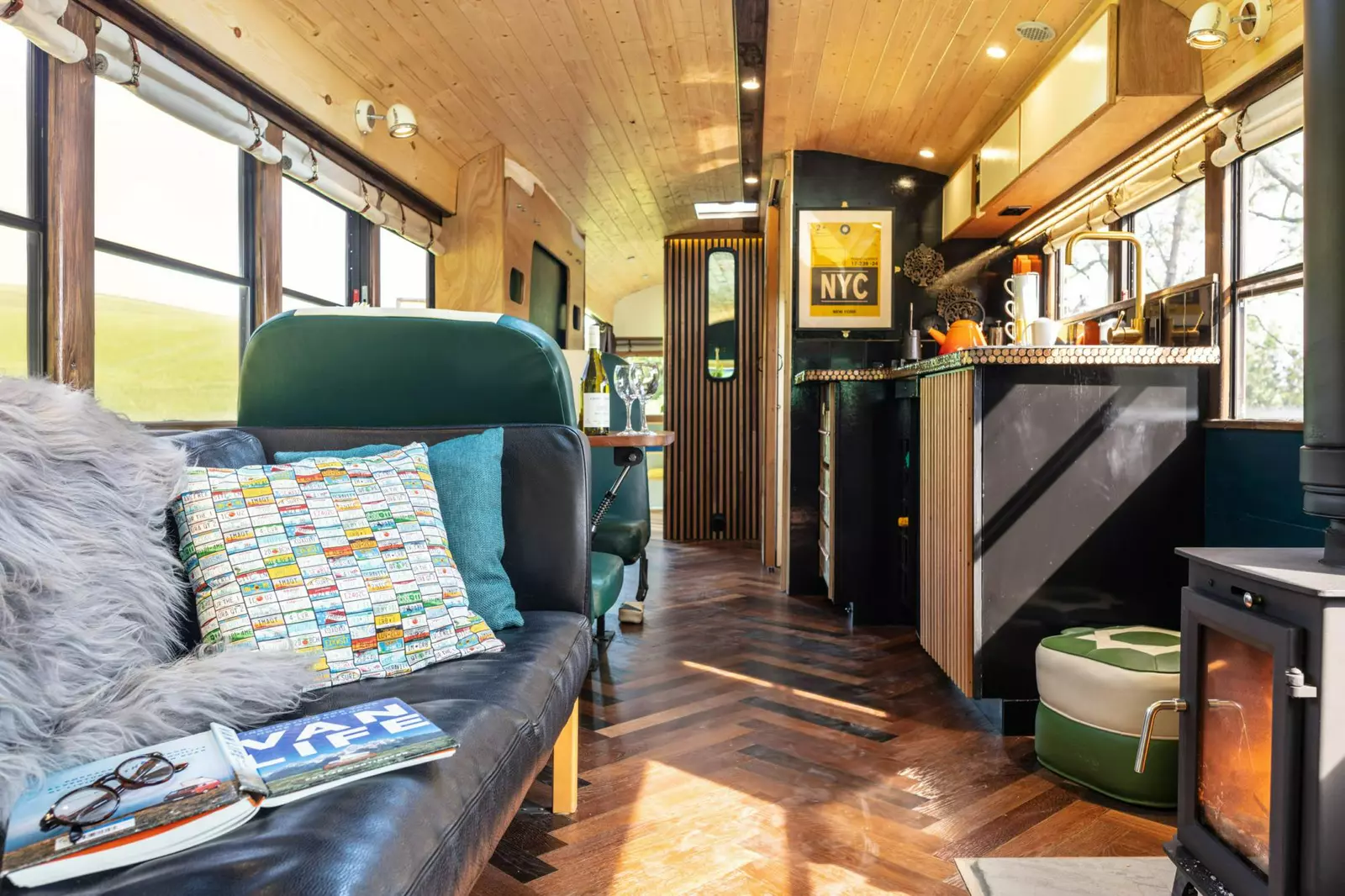 Skoolie Stays - American School Bus Glamping