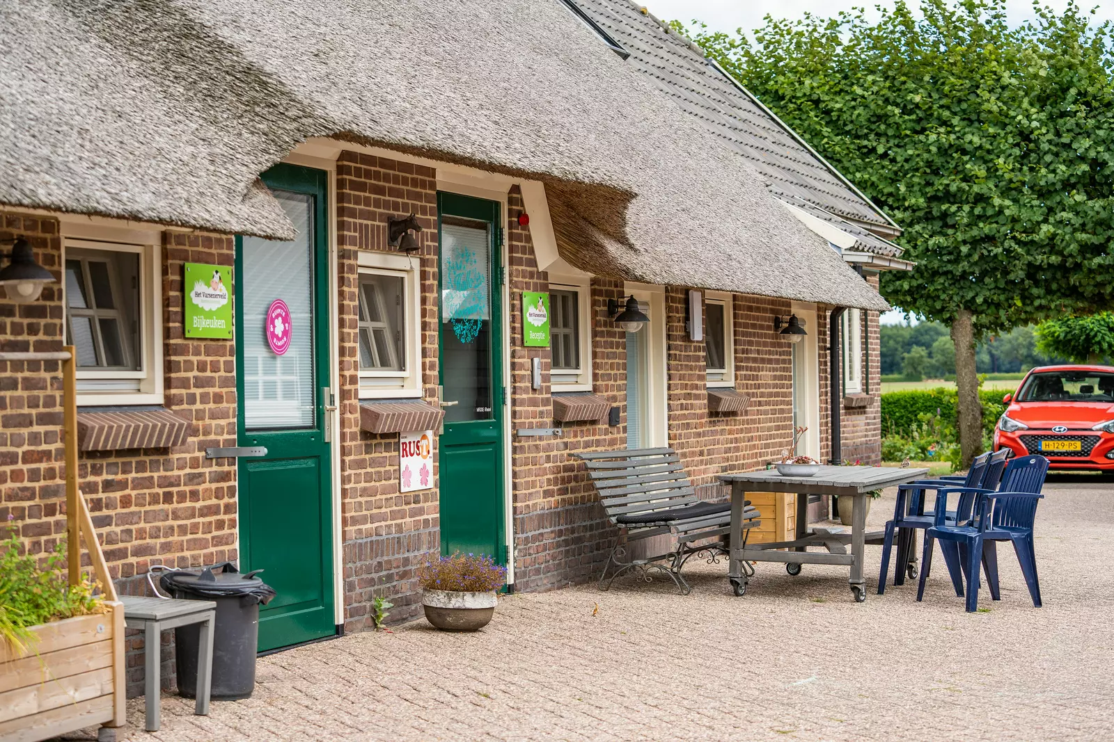 Camperplaats op een boerenerf