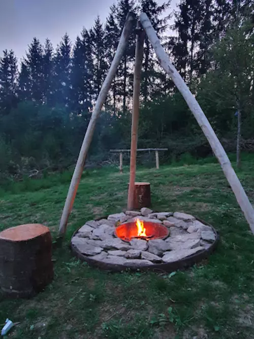 Natuurkampeerterrein in de Auvergne