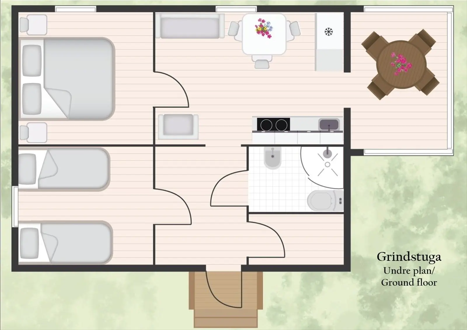 Glamping i Ljungskile – Grindstugan markplan