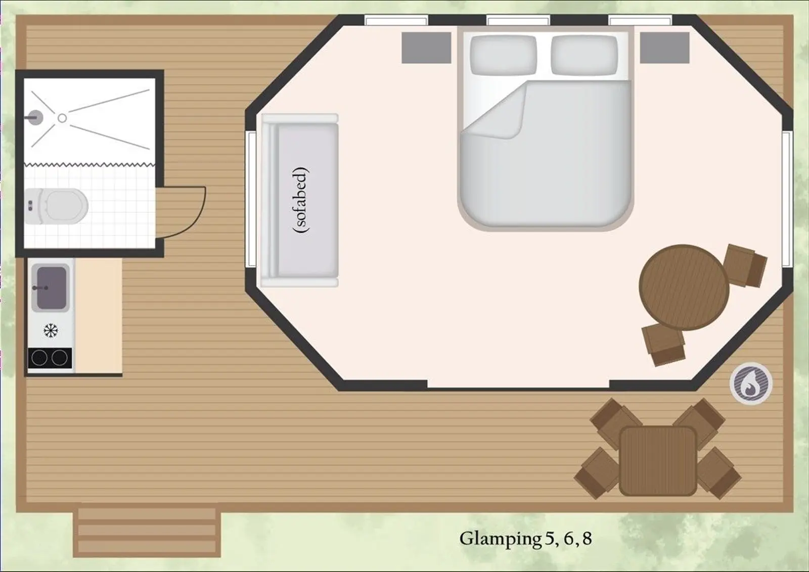 Glamping i Ljungskile – Glamping with seaview