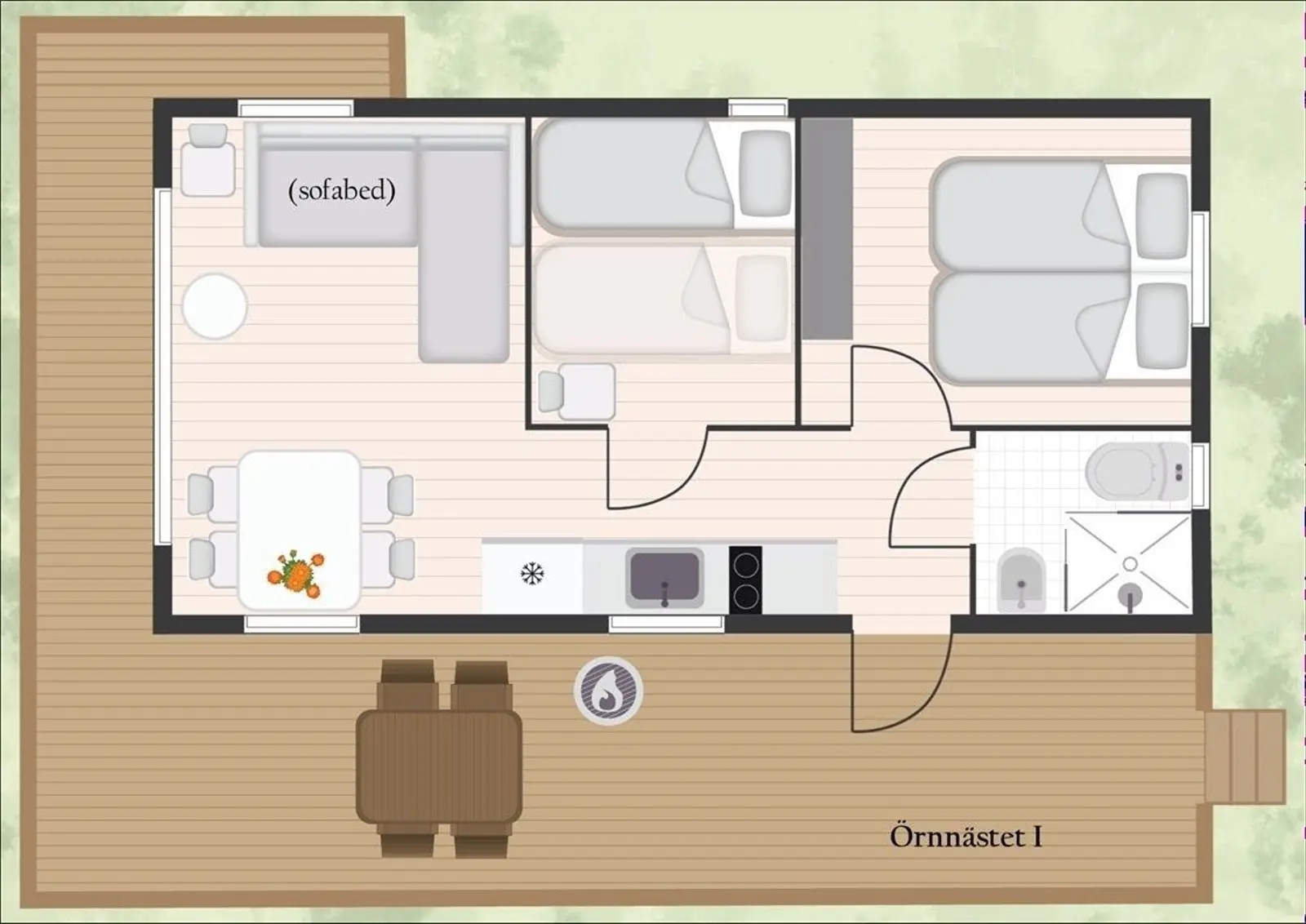 Glamping i Ljungskile – Örnnästet I