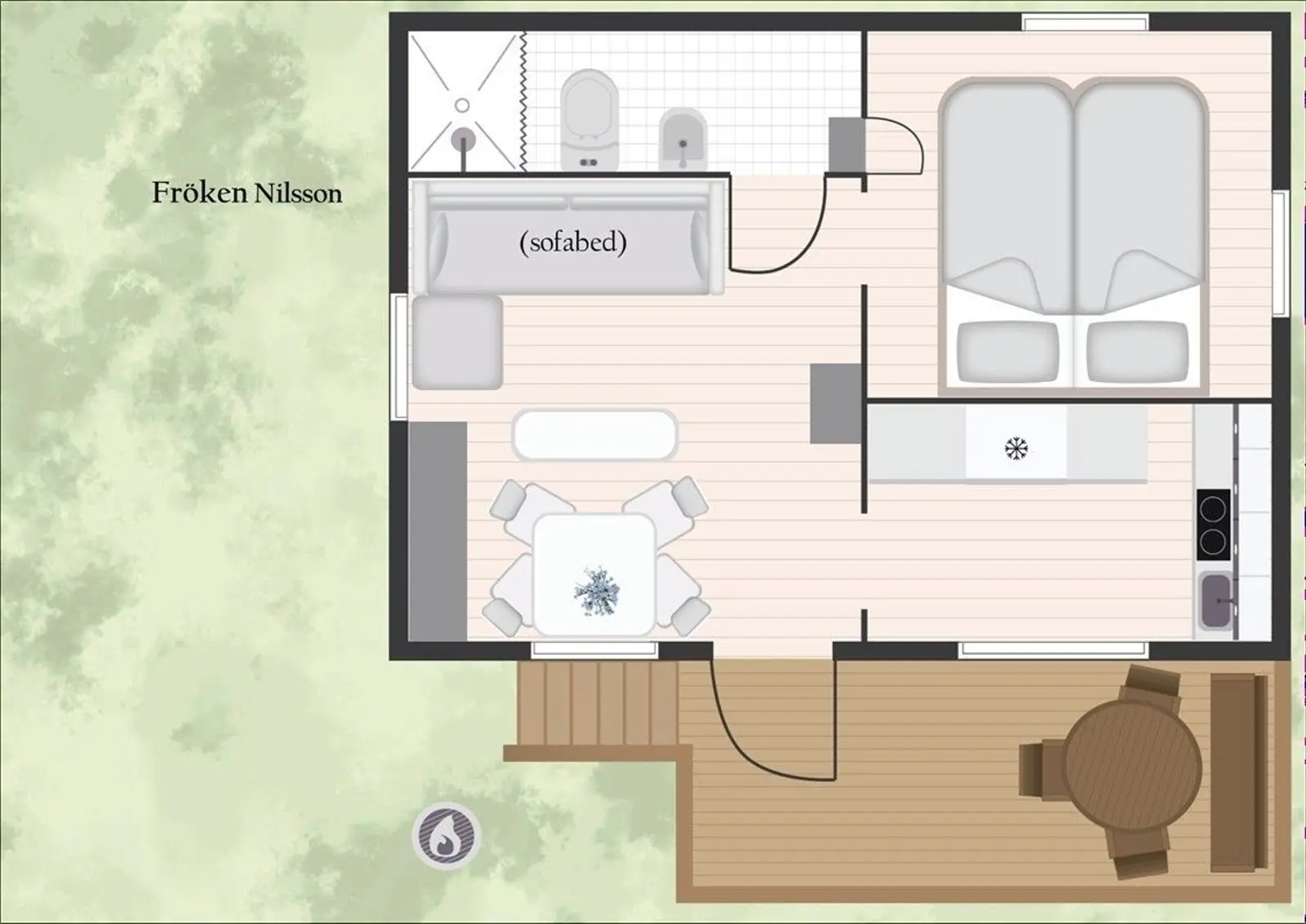 Glamping i Ljungskile – Miss Nilssons Weekend Cottage