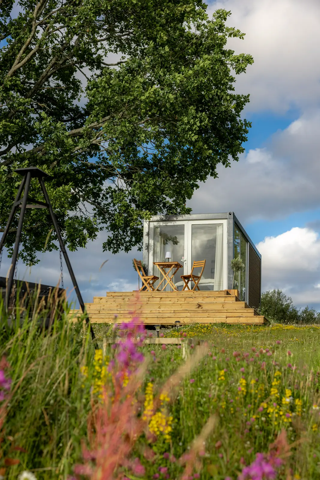 Gnist – Glasshytte med privat spa