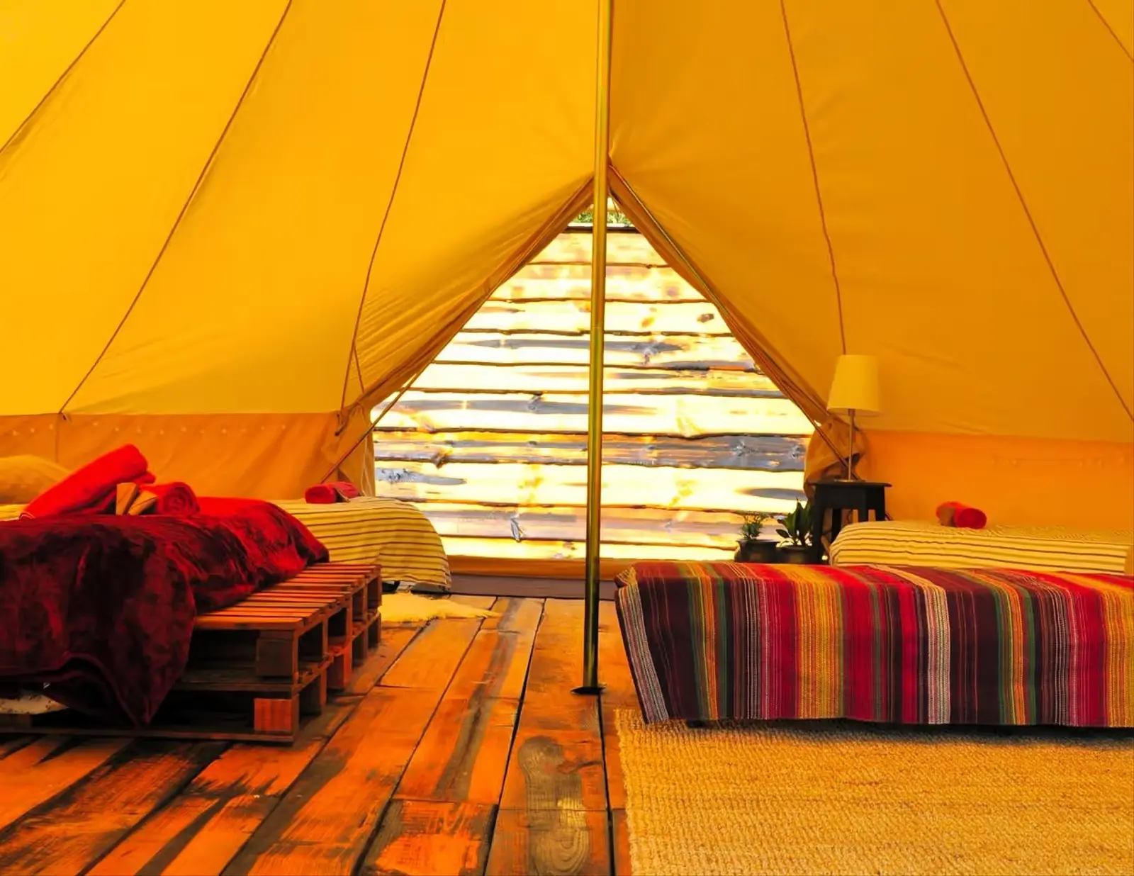 Family Bell Tent on an Organic Farm