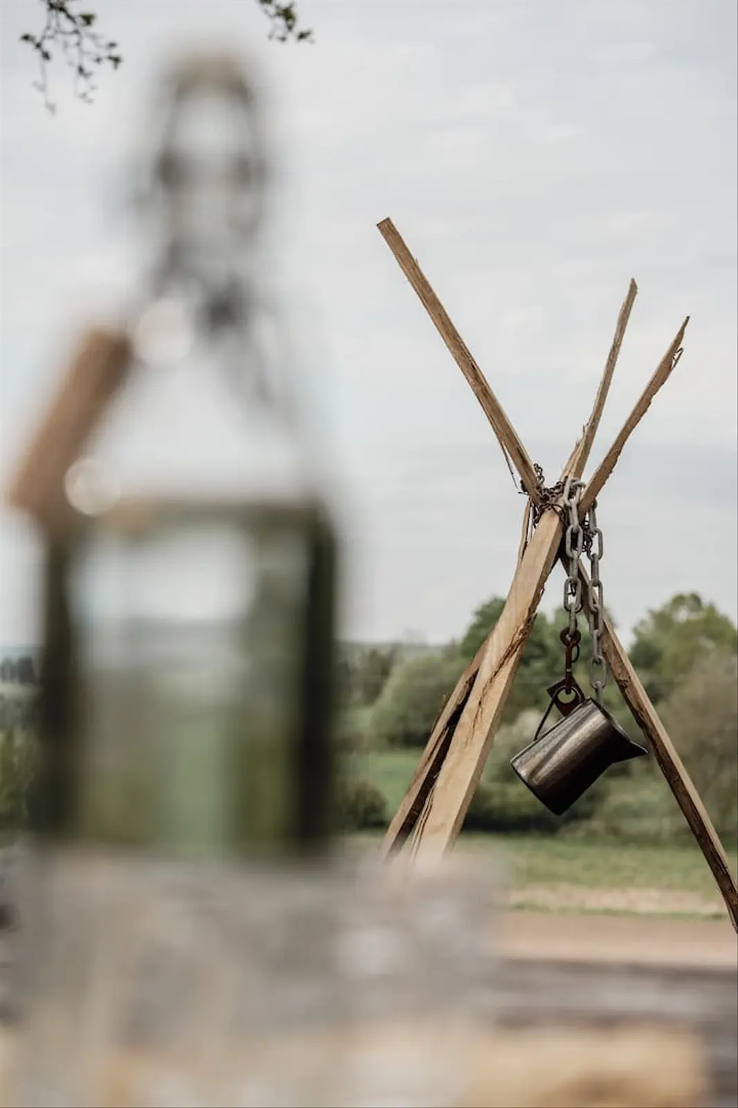 Hütte i Vessigebro – Charming glamping tent with fire pit and animals nearby – photo 10