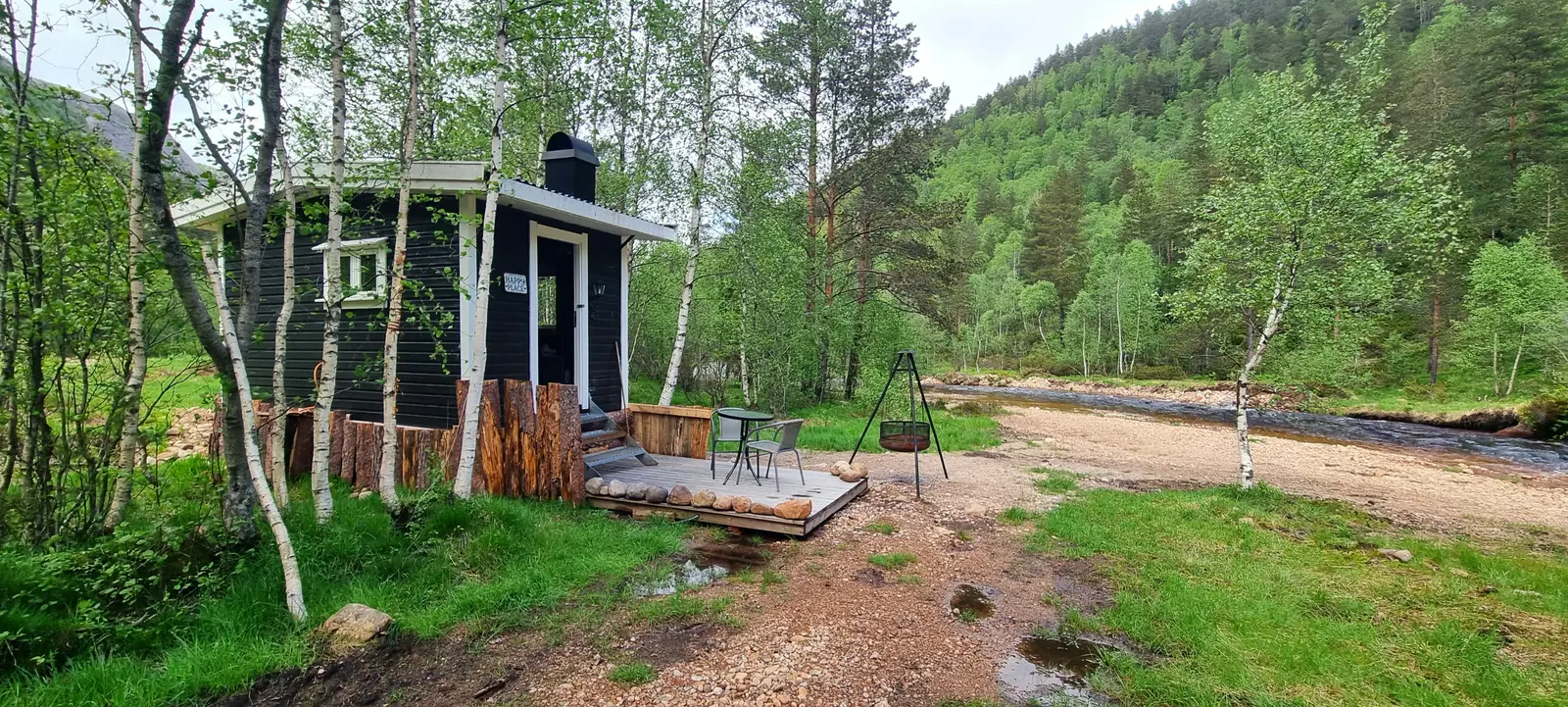 Cabane i Åseral – Hjortebu med vedovn. Naturskjønne omgivelse. Sauna, badestamp, robåt – photo 41