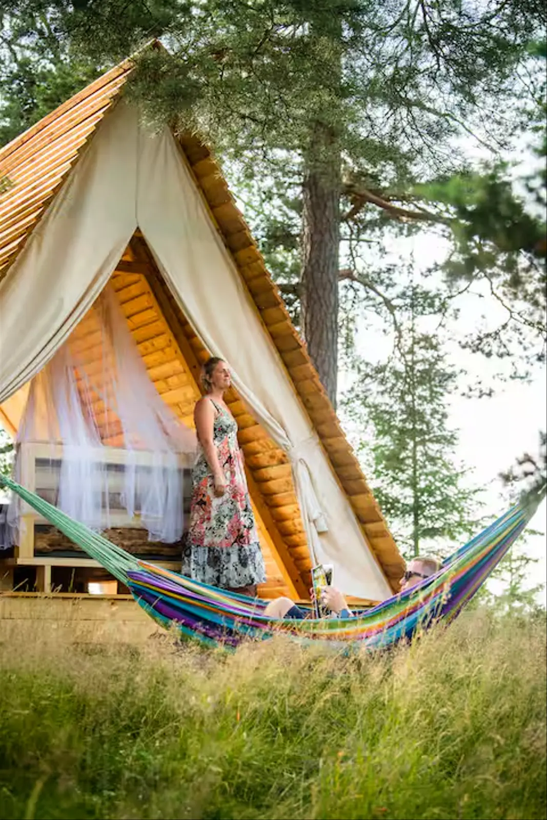 Glamping i Köping – Luxurious glamping tent in untouched nature