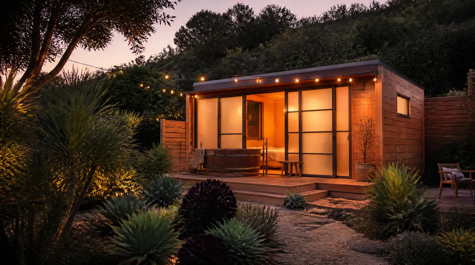 Glamping i Hawthorne – South Bay Zen Shelter — Private Soaking Tub & Outdoor Cinema Near LAX