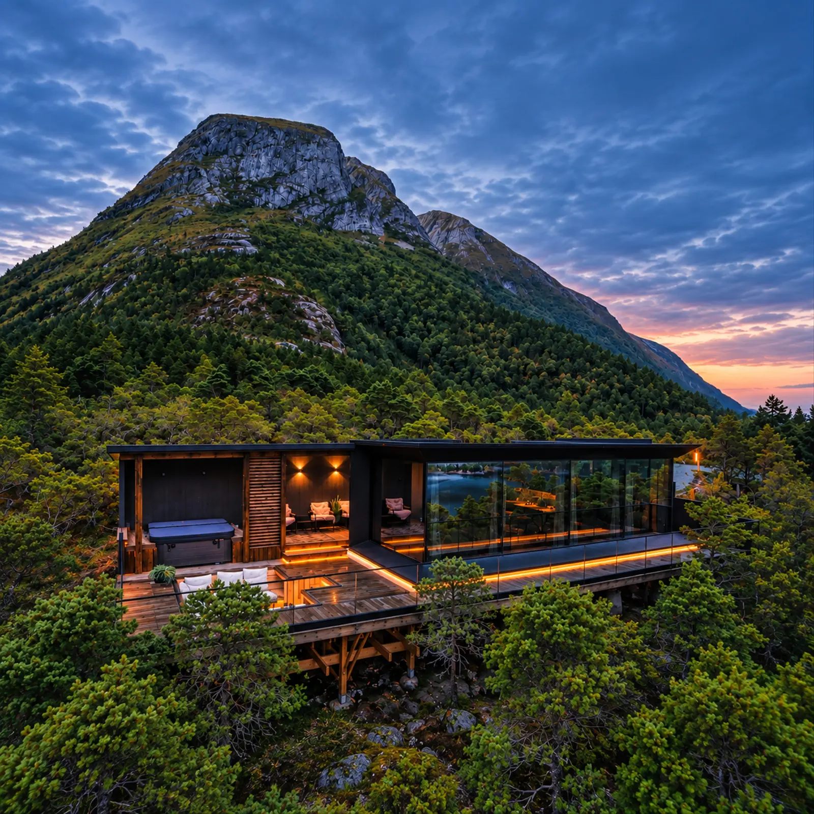campspace_types.deserted i Tustna – Mirant – Luxurious mirror cabin with private hot tub and spectacular fjord view