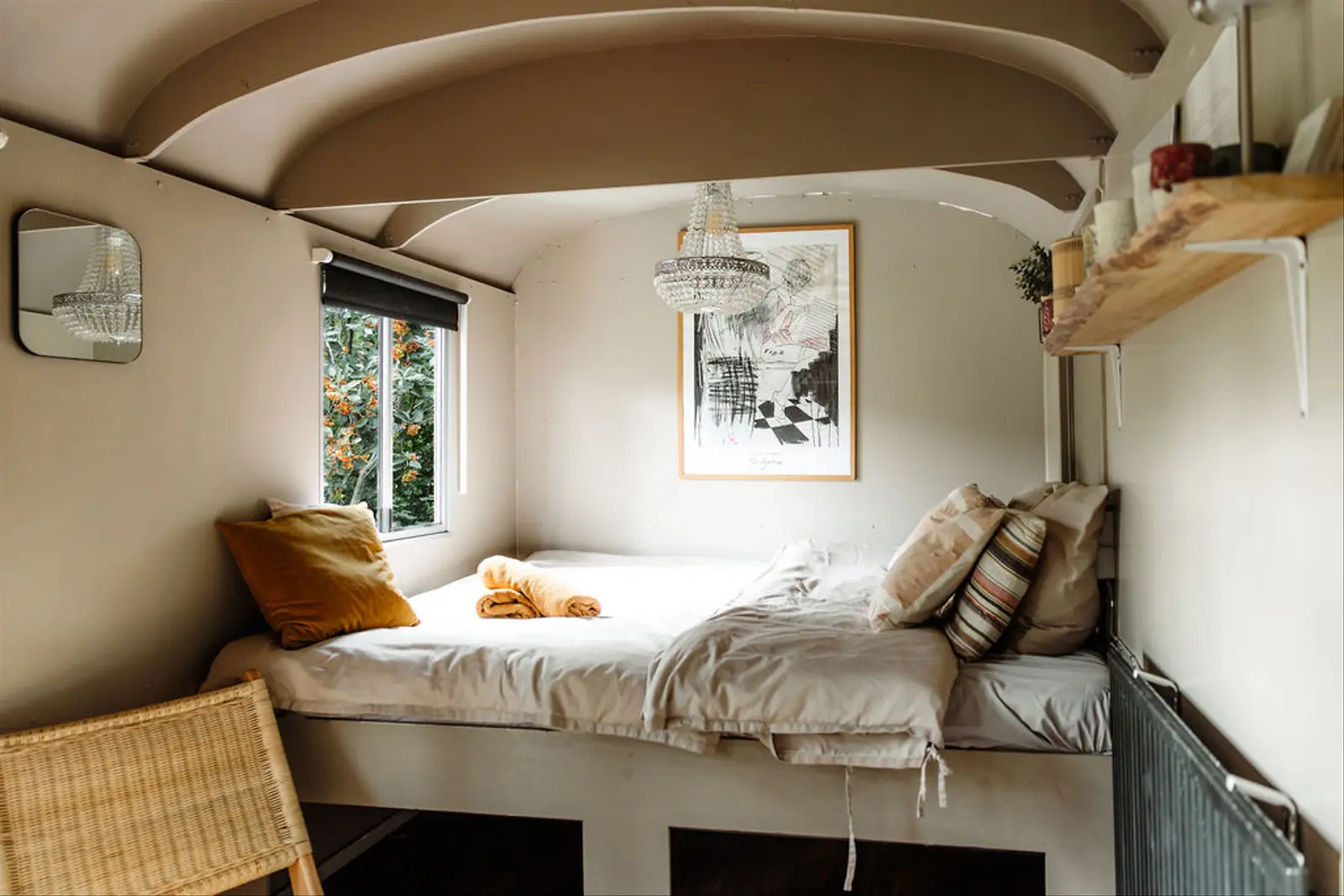 Cabin i Tjele – Luksus skurvogn Granly i skoven med vildmarksbad – photo 27