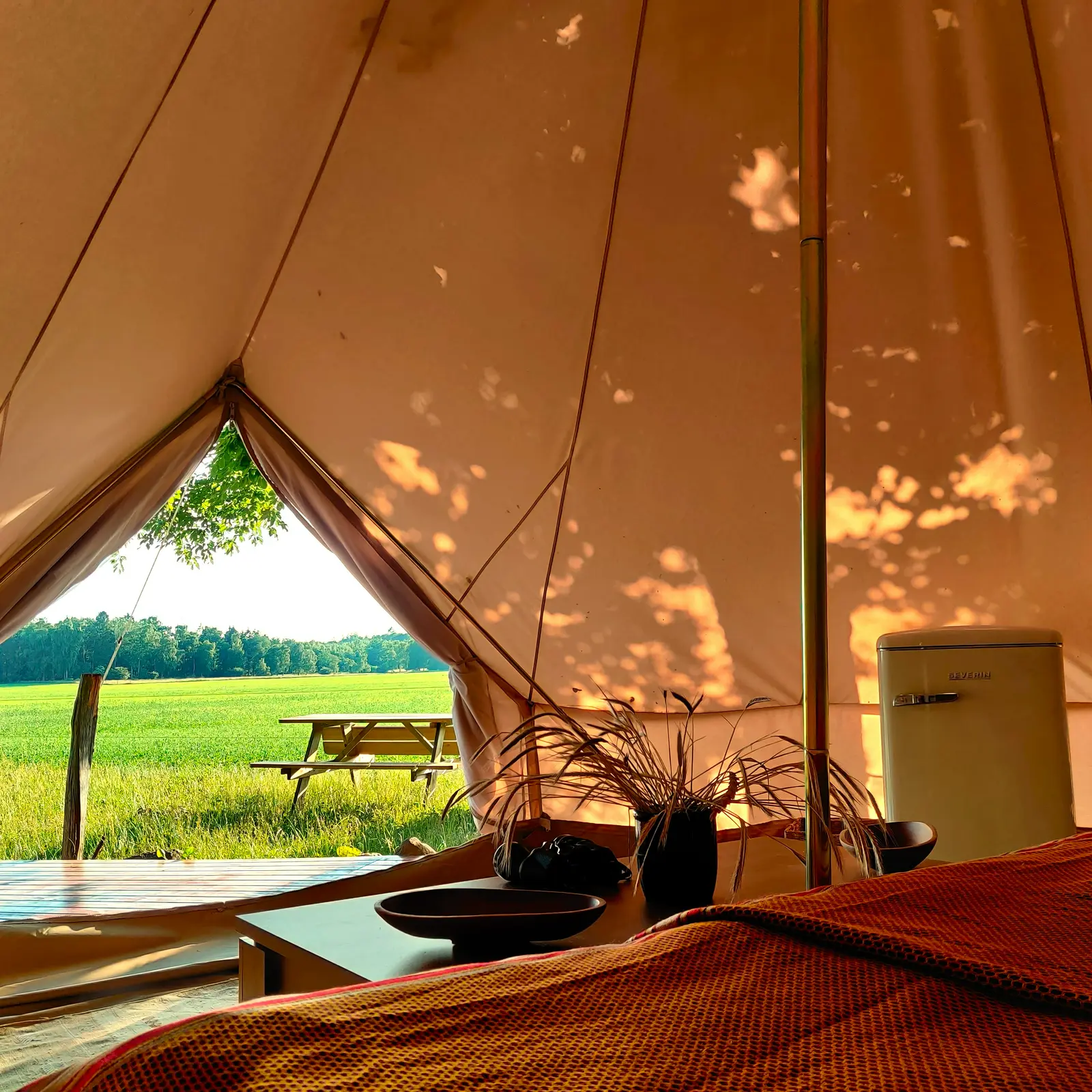 Luksustelt Tranen, privat badeværelser