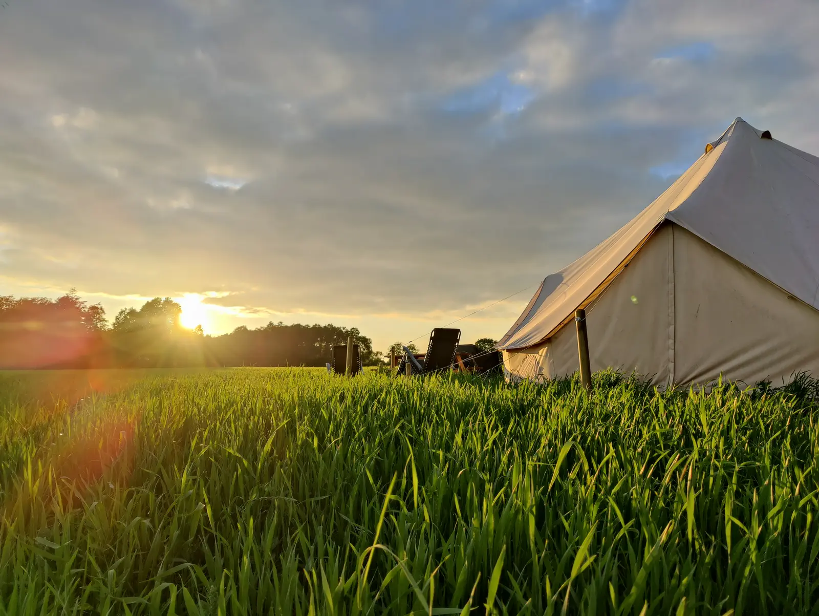 Deluxe Telt Glenten, privat badeværelse
