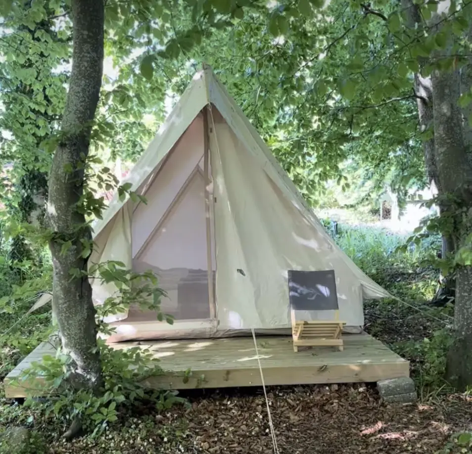glamping telt med plads til to
