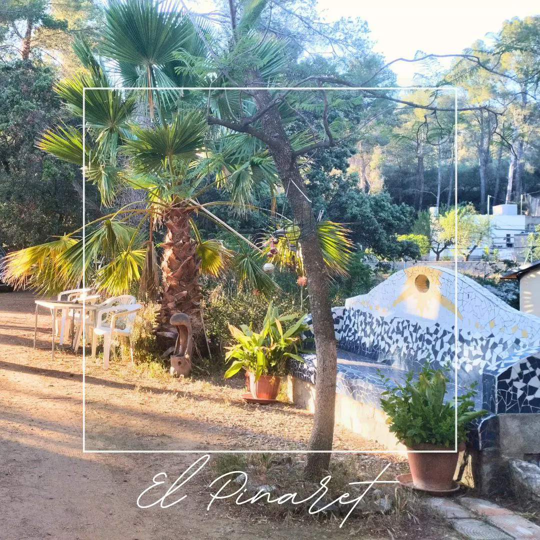 La propiedad dispone de una zona sombreada y apartada de acampada bajo pinos