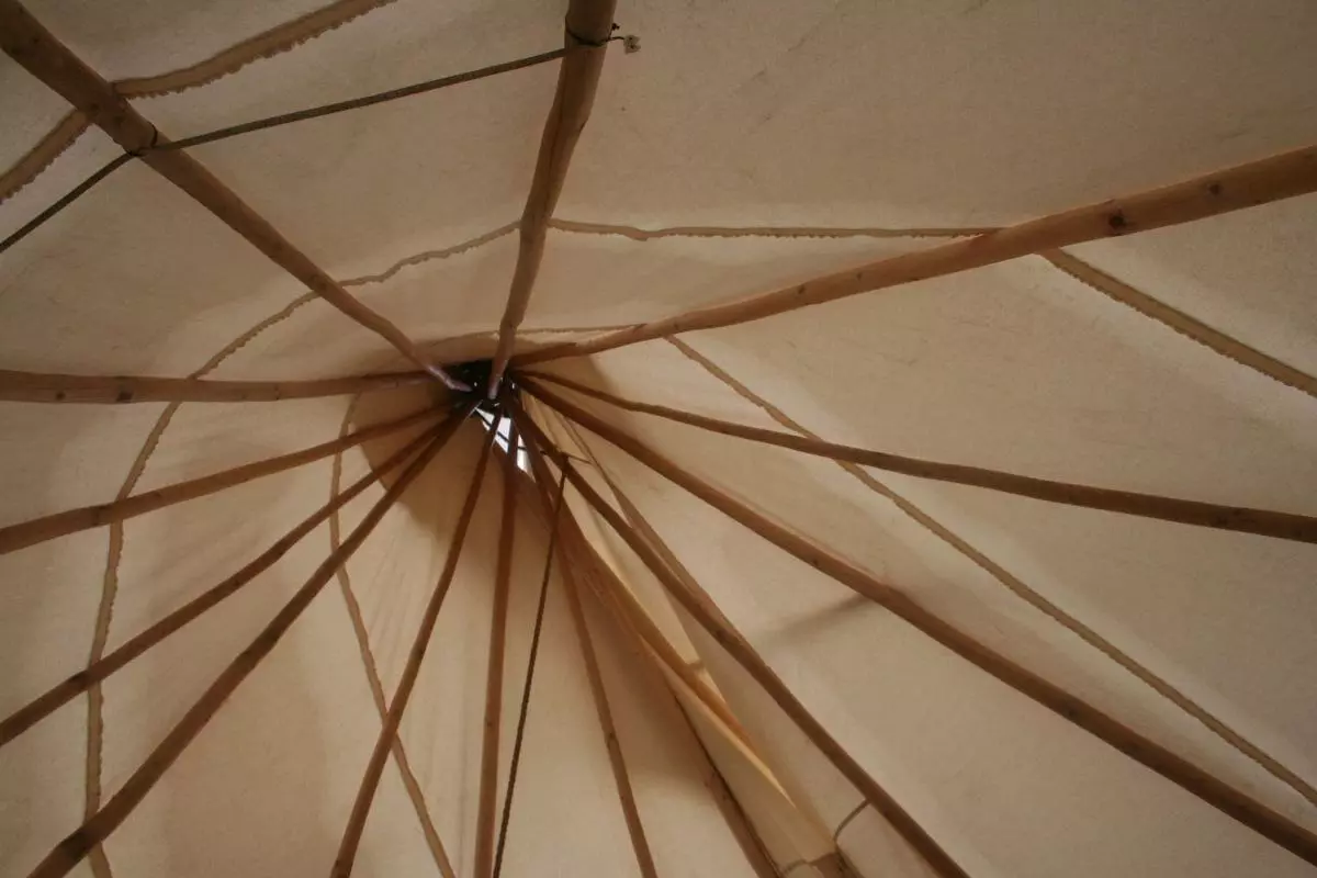The Tipi in a secluded spot 