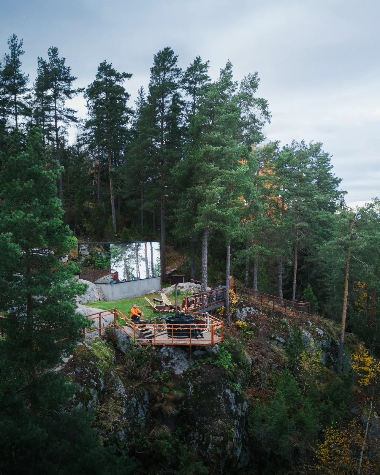 Glamping i Fjerdingby – Cabina a Specchio vicino a Oslo