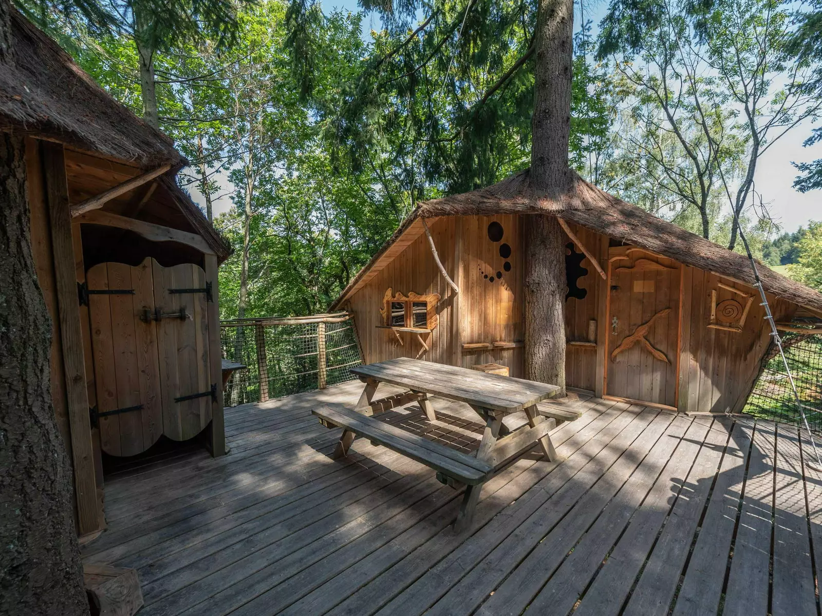 Les Cabanes de Labrousse - Cabanes perchées dans les arbres en Ardèche 
