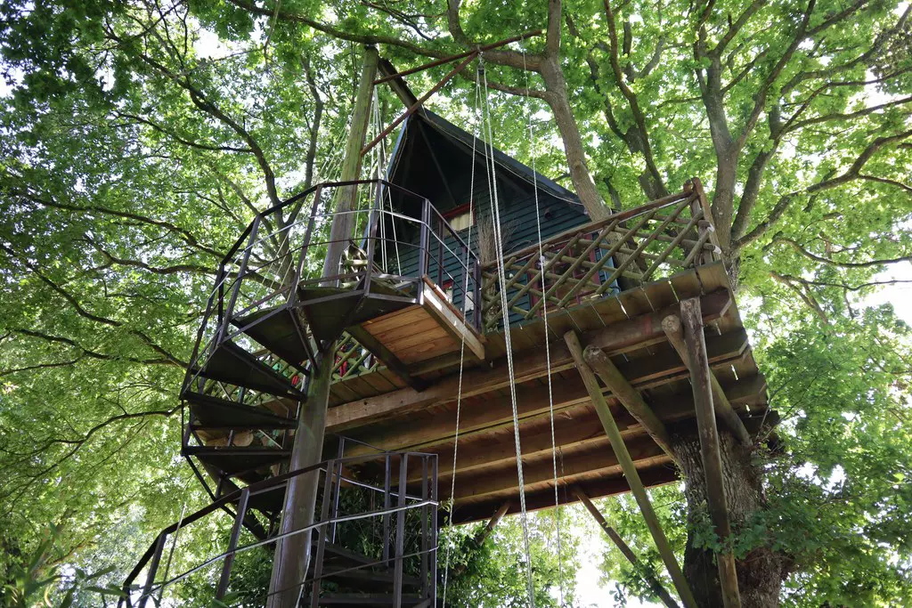 La Cabane Romantique perchée avec les oiseaux