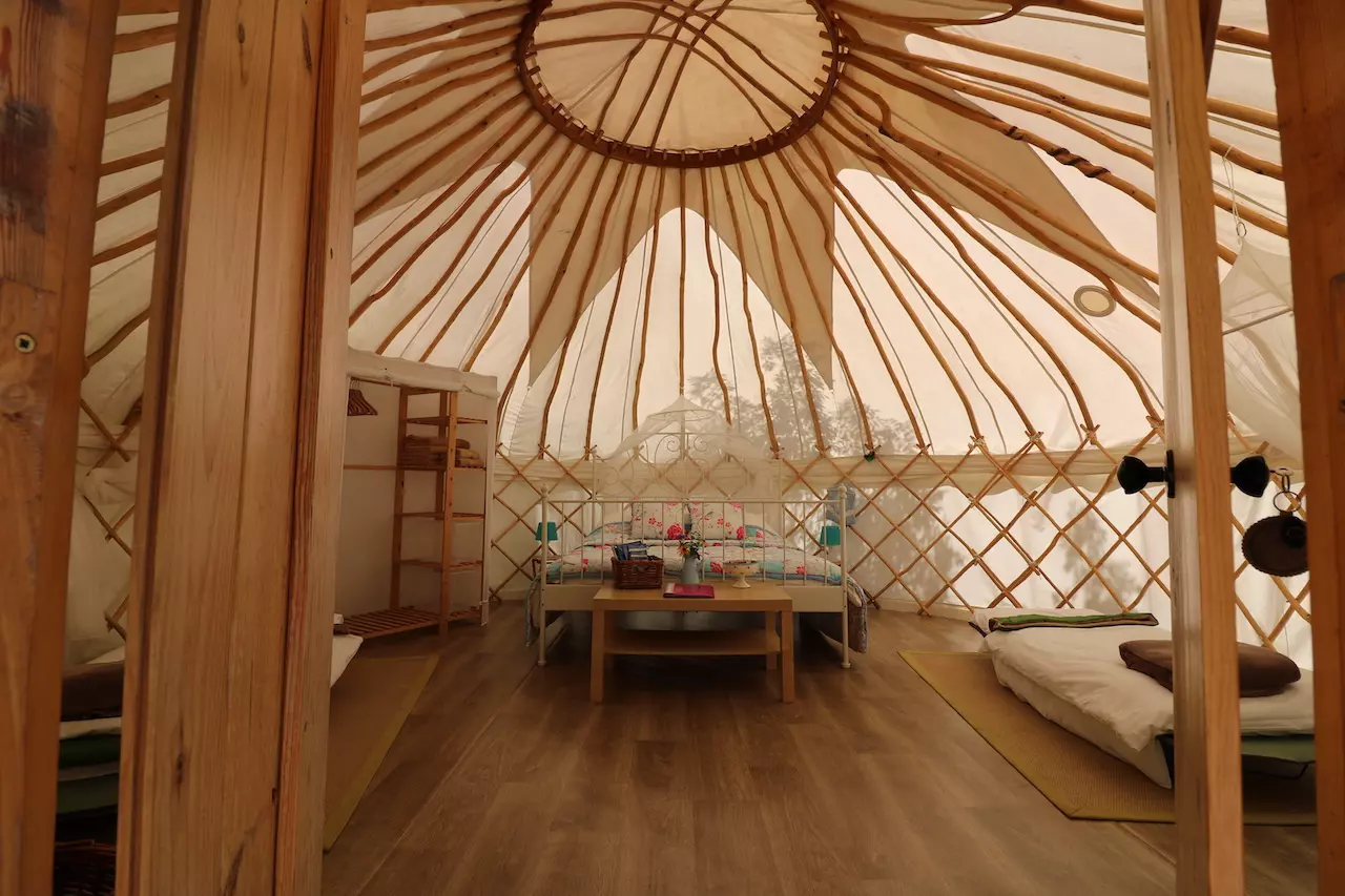 The Chery blossom yurt.