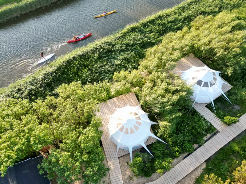 Agger Glamping ved Nationalpark Thy - Vildmarksbad, sauna og vandsportsaktiviteter