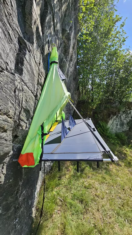 Cliff Camp by the fjord