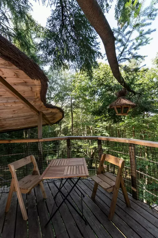 Les Cabanes de Labrousse - Cabanes perchées dans les arbres en Ardèche 