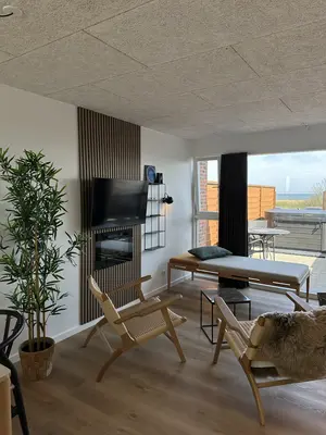 Ferielejlighed med havudsigt, privat spa og stjernehimmel