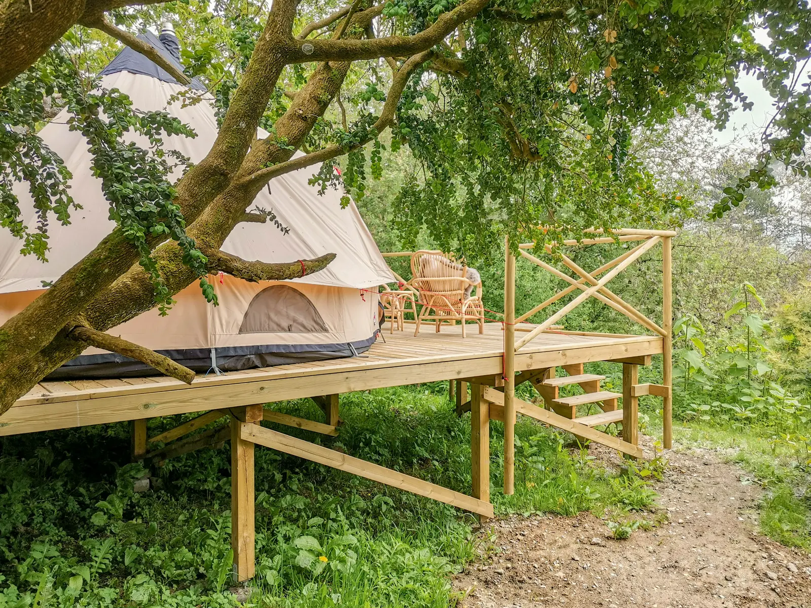 Tipi Nattergaleskjulet hos Villa Skovly